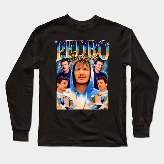 Pedro Pascal Long Sleeve T-Shirt by TeesBySilvia